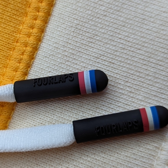 SOLD*******4 Laps Rush Pullover Hoodie oranges and whites NWT size Large - Picture 3 of 6